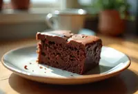 Gâteau léger au chocolat noir fondant pour une personne