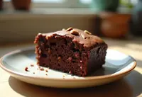 Gâteau moelleux au chocolat et amandes pour une personne