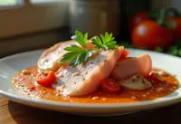 Jambon à la crème et sauce tomate onctueuse