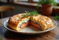 Koulibiac de saumon traditionnel : recette facile et gourmande