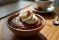 Mousse au chocolat intense et café aromatique pour une personne