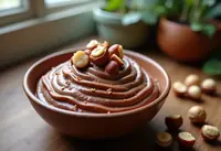 Mousse au chocolat onctueuse aux éclats de noisettes croquantes