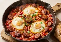 Ojja aux piments doux et merguez : recette savoureuse et épicée