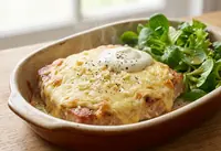 Pavé de dinde fondant au fromage gratiné