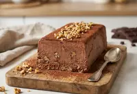 Pavé glacé gourmand aux noix et chocolat