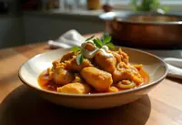 Poulet au curry et oignons fondants : recette facile et savoureuse