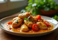 Poulet au curry et tomates : recette savoureuse et facile