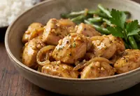 Poulet fondant à la moutarde et sauce soja