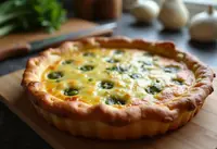 Quiche aux poireaux fondante et savoureuse
