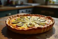 Quiche savoureuse aux endives caramélisées