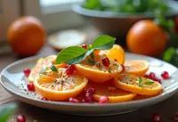 Salade fraîche de clémentines à la fleur d'oranger