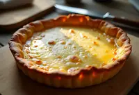 Tarte au fromage savoureuse aux restes