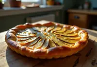 Tarte savoureuse aux endives caramélisées et vinaigre de vin