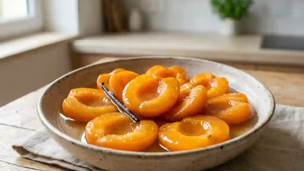 Abricots Fondants au Sirop Vanillé - Photo de présentation