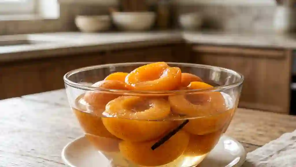 Abricots Fondants au Sirop de Vanille - Photo de présentation