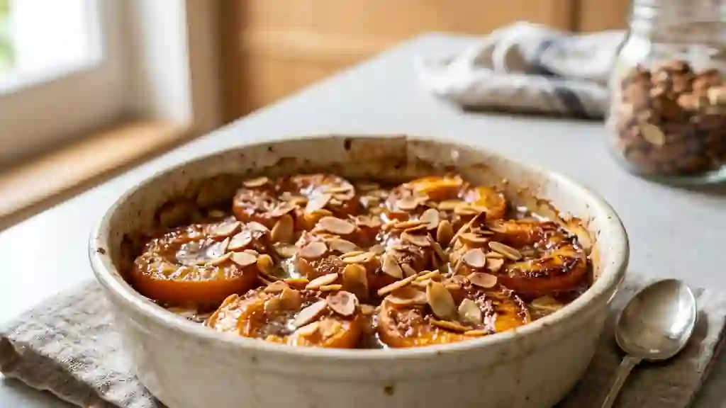 Abricots gratinés fondants à la cannelle - Photo de présentation