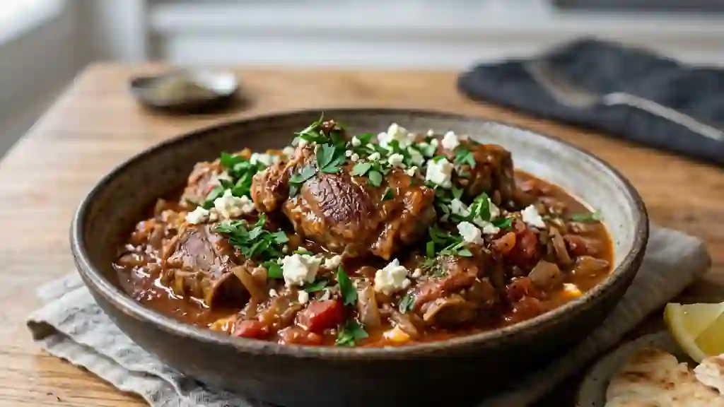 Agneau à la grecque fondant et parfumé - Photo de présentation