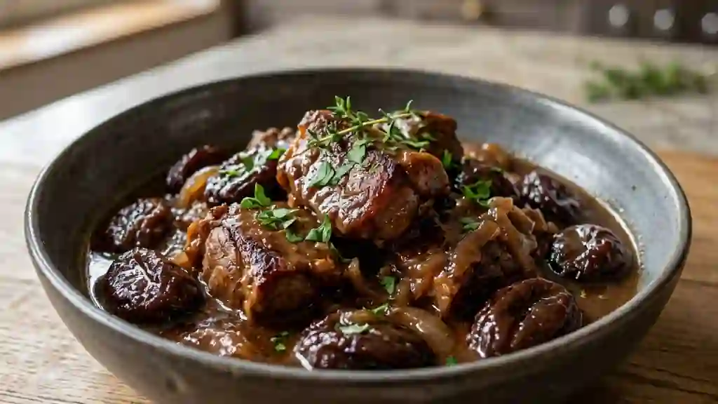 Agneau fondant aux pruneaux et cannelle - Photo de présentation