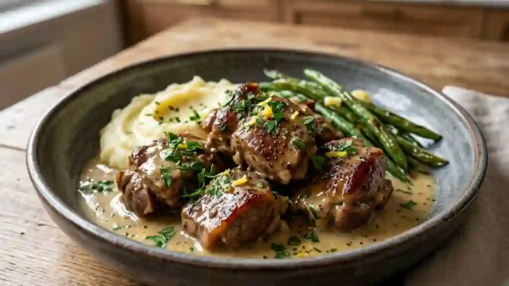 Agneau Fondant à la Crème de Citron - Photo de présentation