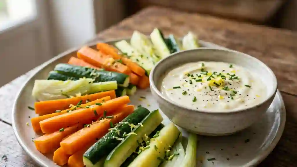 Aïoli de légumes croquants et sauce légère - Photo de présentation
