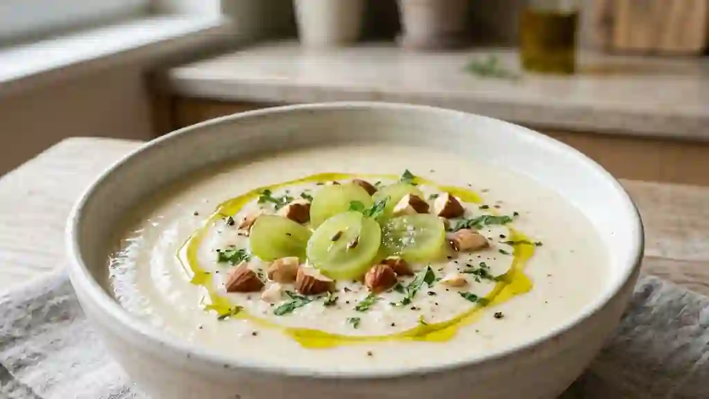 Ajo Blanco Crémeux aux Amandes et Raisins - Photo de présentation