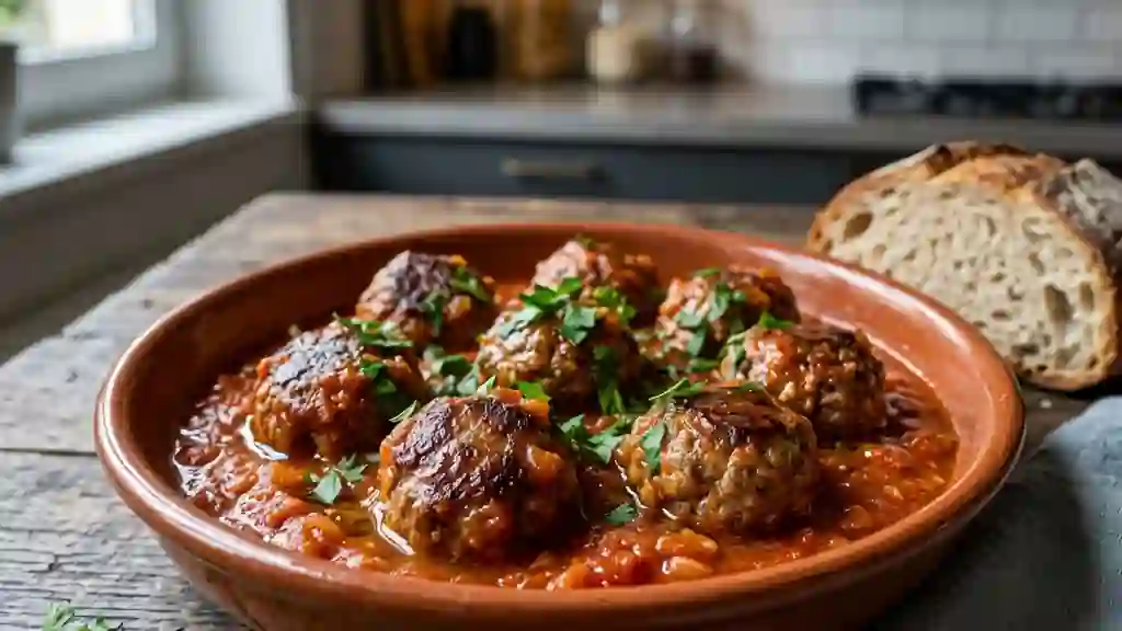 Albóndigas fondantes à la tomate et paprika - Photo de présentation