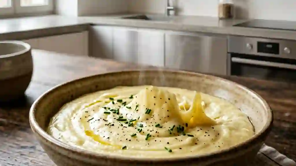 Aligot à l'ancienne filant et beurré - Photo de présentation