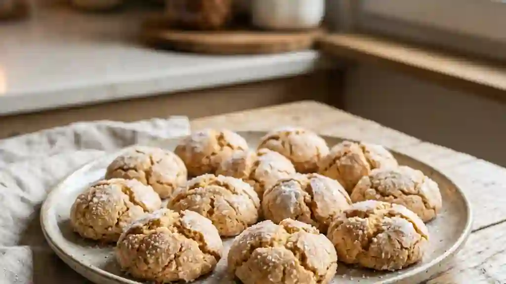 Amaretti fondants et craquants à l'amande - Photo de présentation