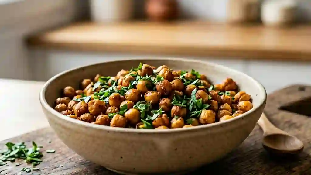 Pois chiches rôtis croustillants au paprika - Photo de présentation