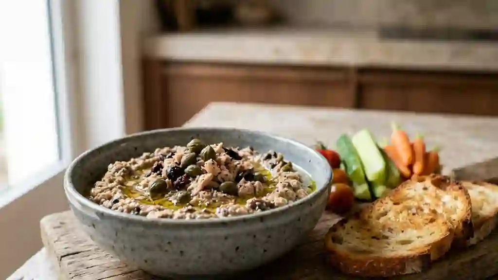 Anchoïade iodée au thon et olives noires - Photo de présentation
