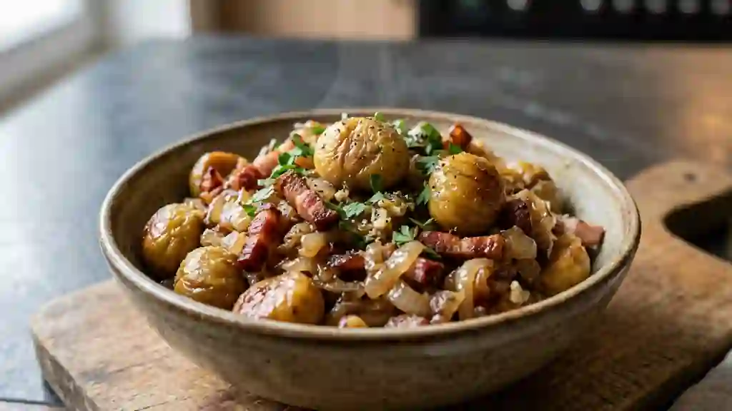 Poêlée Ardéchoise Fondante au Lard - Photo de présentation