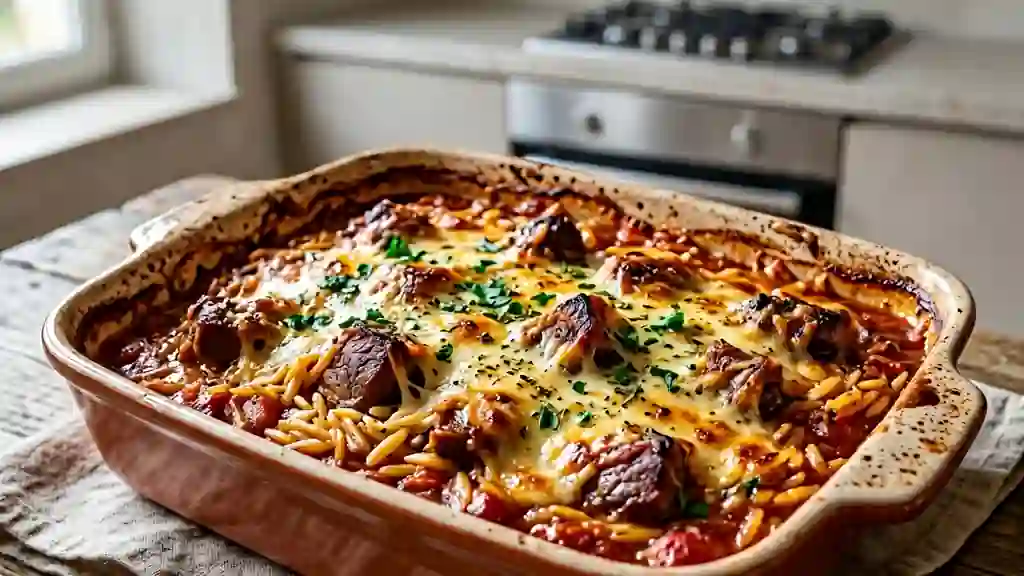 Arni Youvetsi : Agneau Fondant et Orzo Parfumé - Photo de présentation
