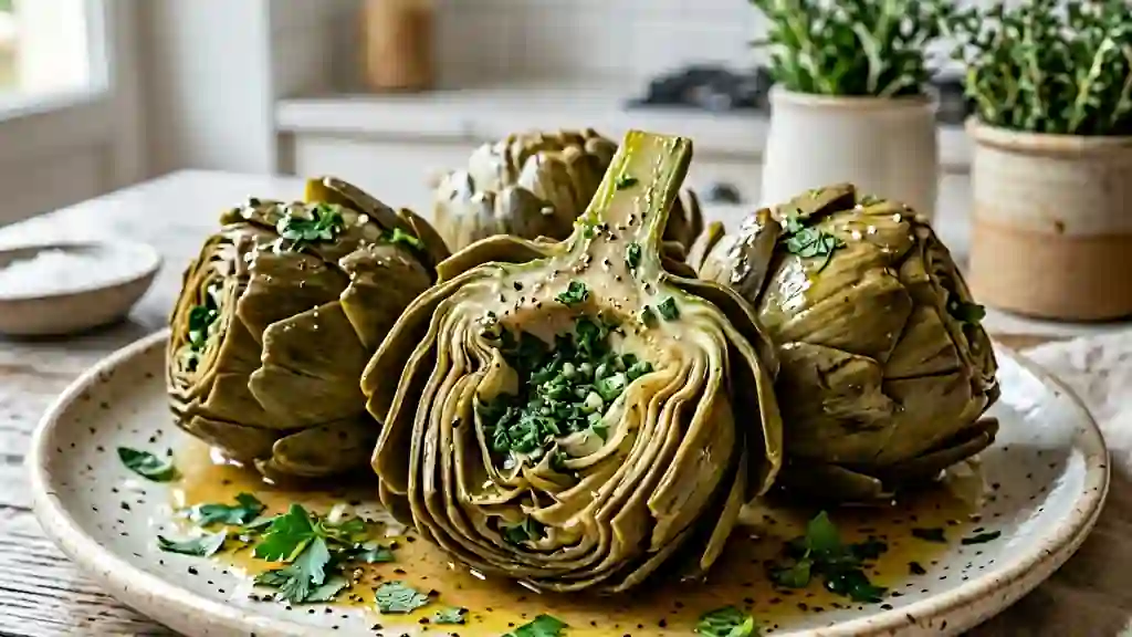 Artichauts à la romaine tendres et mentholés - Photo de présentation