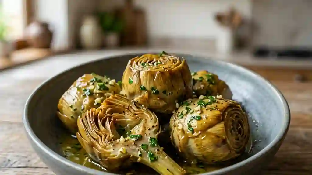 Cœurs d'Artichauts Fondants au Citron - Photo de présentation