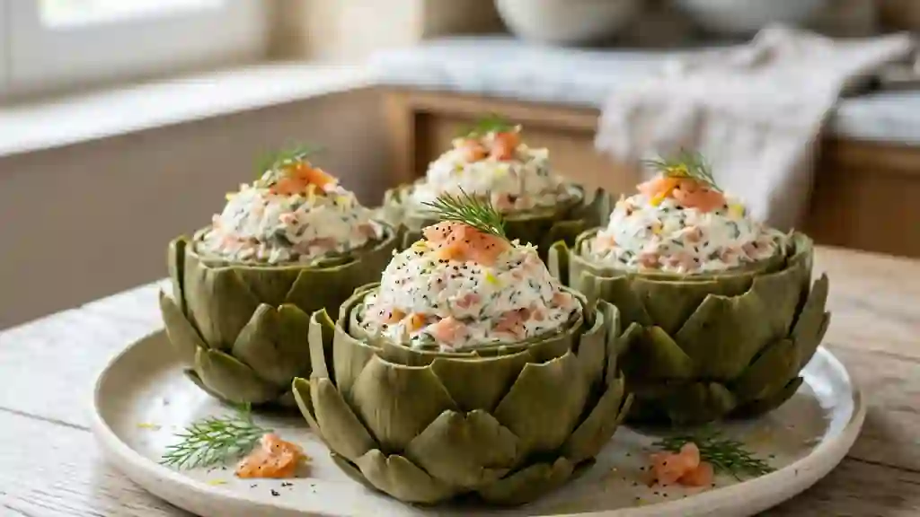 Cœurs d'Artichauts Fondants au Saumon Fumé - Photo de présentation