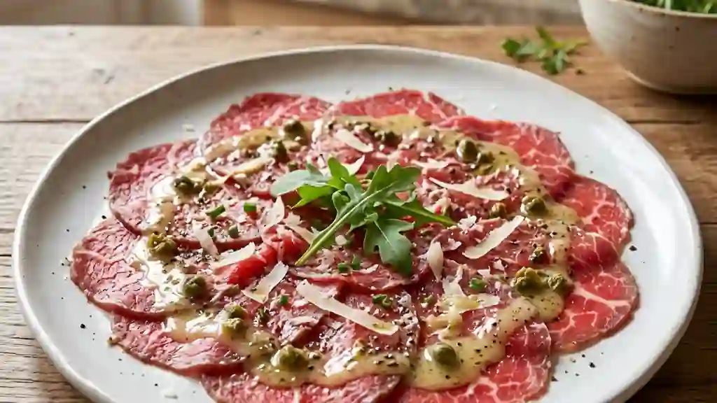 Émulsion citronnée au parmesan et câpres - Photo de présentation