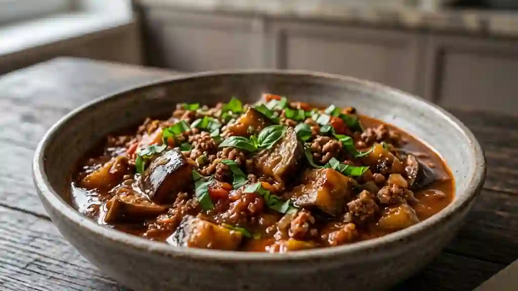 Aubergines al raggù fondantes - Photo de présentation