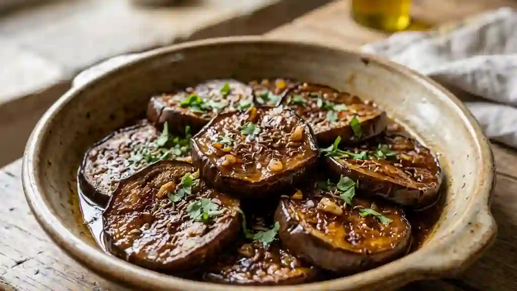 Aubergines Confites au Miel et Épices Douces - Photo de présentation