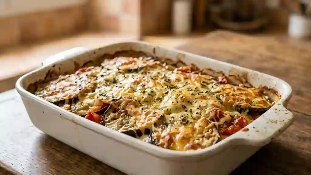 Aubergines fondantes gratinées à la marjolaine - Photo de présentation