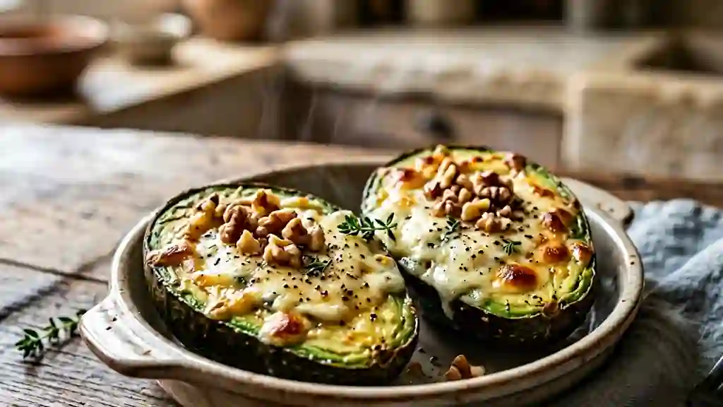 Avocats rôtis au Roquefort et Noix - Photo de présentation