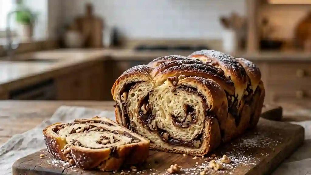 Babka Marbrée Chocolat et Noix - Photo de présentation