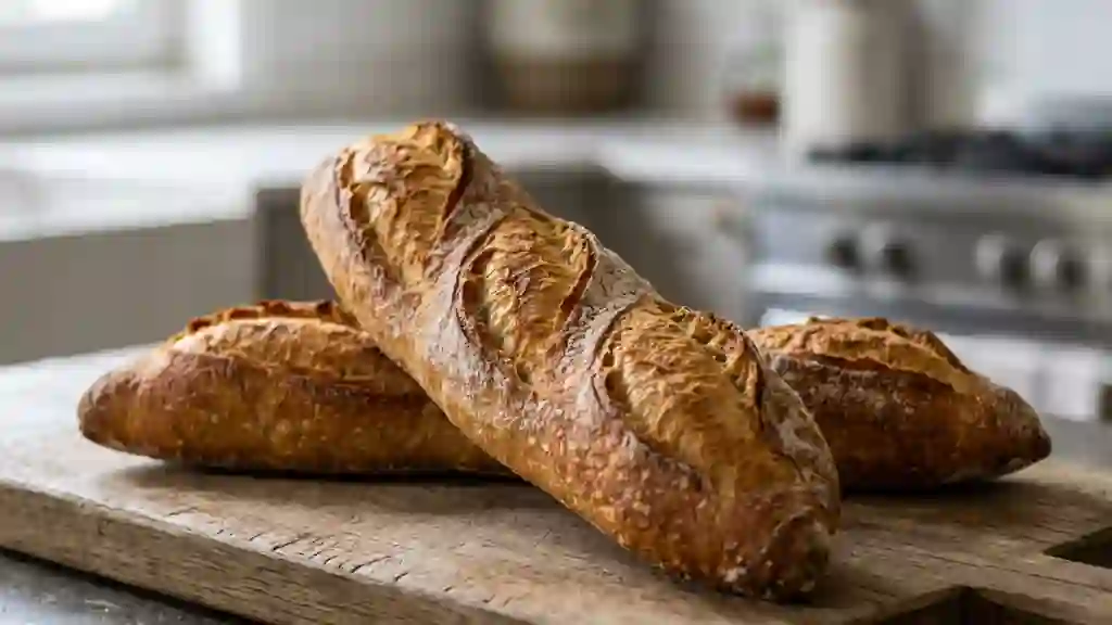 Baguettines dorées à la croûte craquante - Photo de présentation