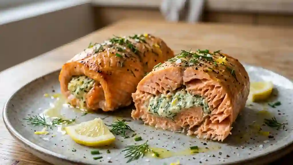 Ballotins de saumon fondants au fromage frais - Photo de présentation