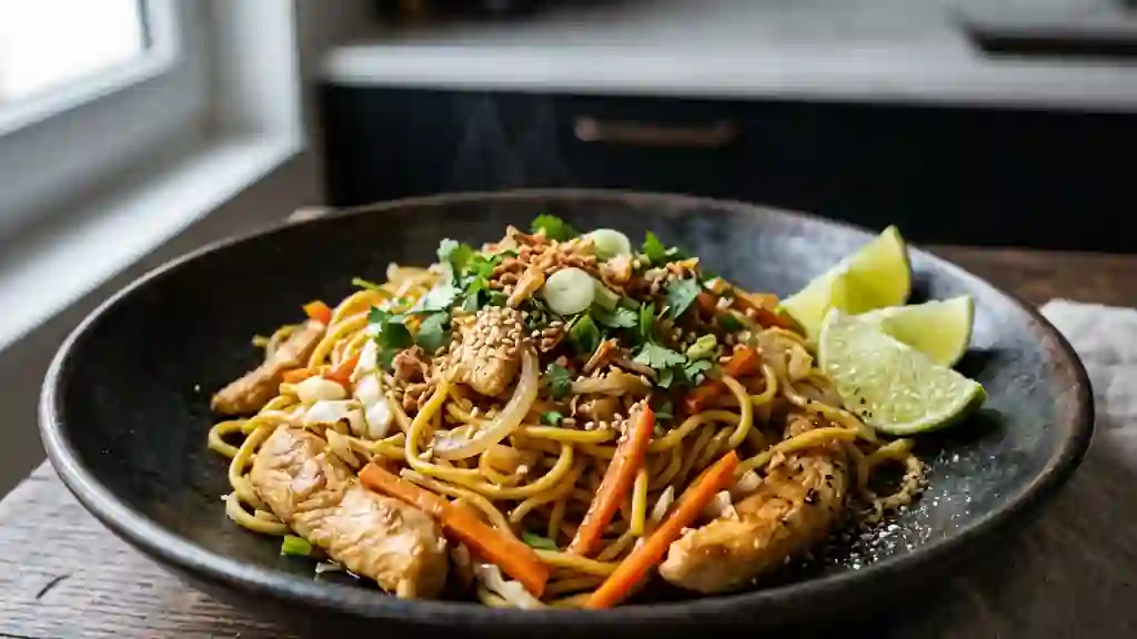 Bami express au poulet et légumes croquants - Photo de présentation