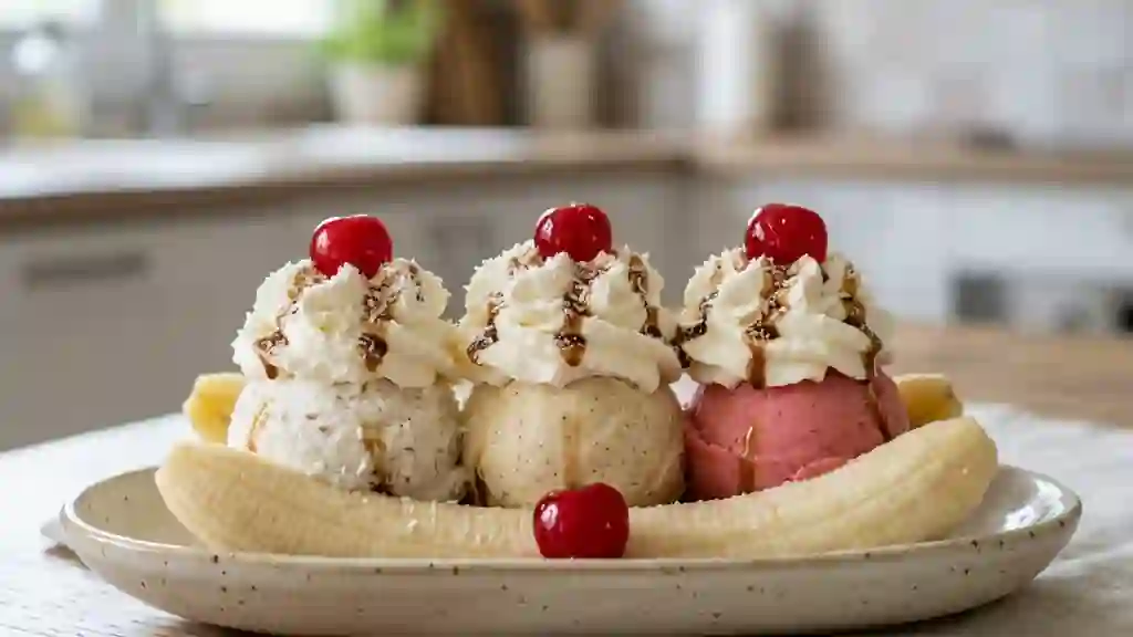 Banana Split Tahitien Coco et Goyave Fraîche - Photo de présentation