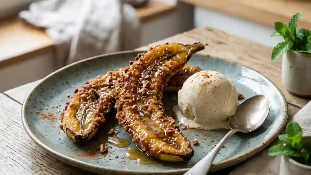 Banane fondante en croûte de cannelle - Photo de présentation
