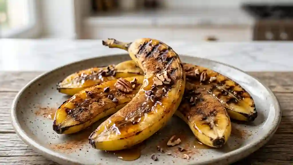 Bananes grillées : cœur fondant au miel - Photo de présentation