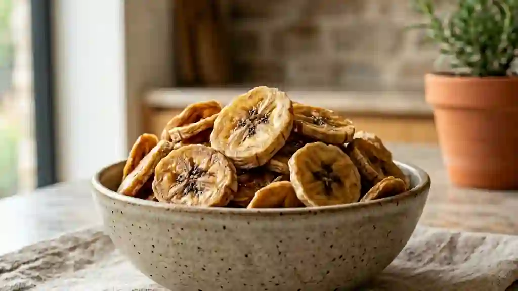 Chips de bananes fondantes et intensément fruitées - Photo de présentation