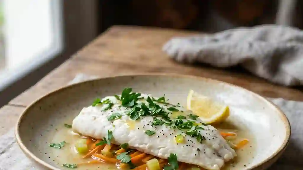 Bar au court-bouillon, finesse et légèreté - Photo de présentation