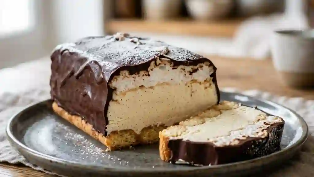 Barquette glacée vanille et meringue craquante - Photo de présentation